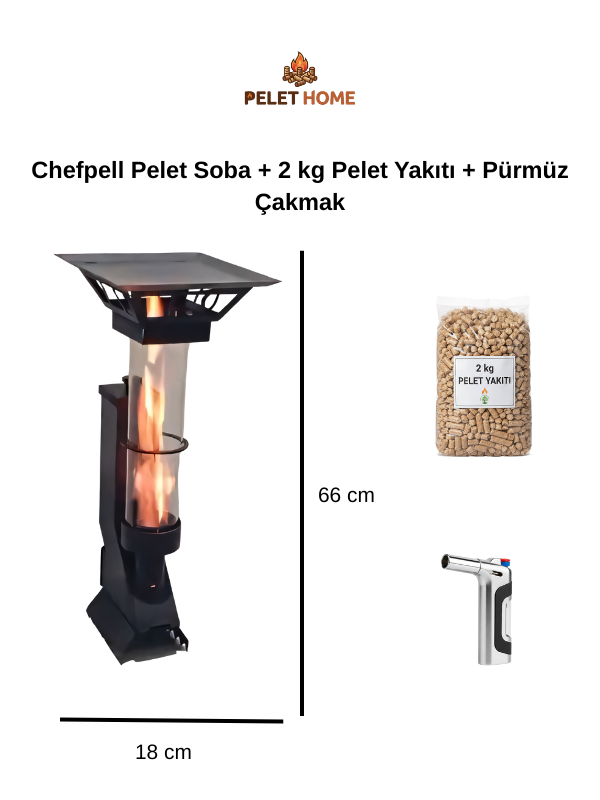 Pelet Home® ChefPell Modern Pelet Sobası
